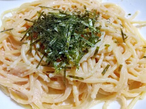 明太クリームパスタ！